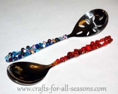 beaded spoons