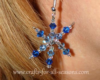 snowflake earrings