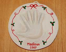 plaster of paris handprint kit