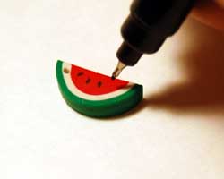 watermelon earrings