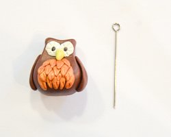 polymer clay owl