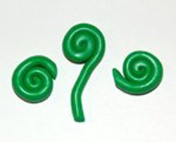 polymer clay shamrock barrette