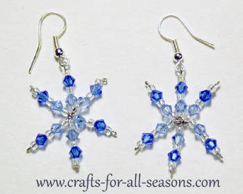 snowflake earrings