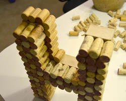 wine cork monogram