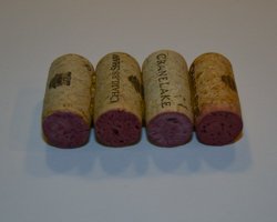 four wine corks